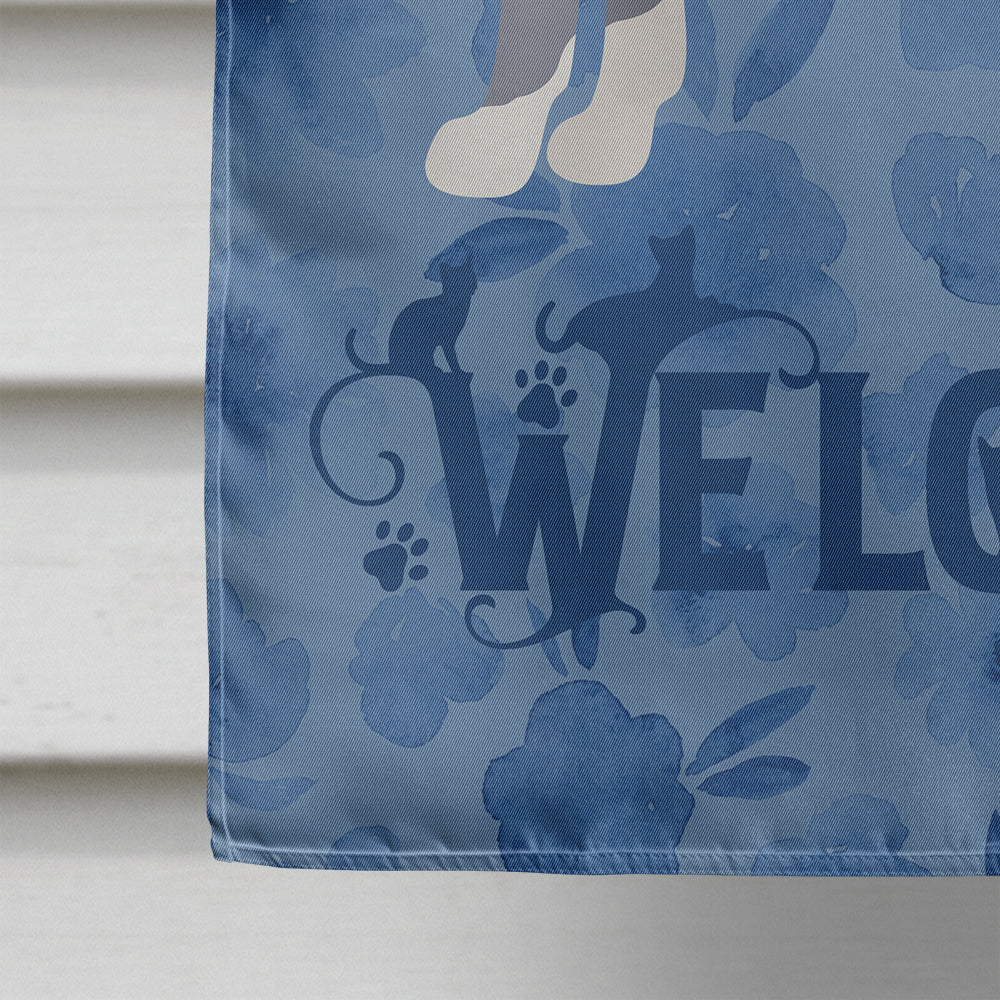 Don Sphynx #2 Cat Welcome House Flag 28x40 Porch Sleeve Pole Decorative Outside Yard Banner Artwork Wall Hanging, Polyester