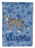 Dragon Li #1 Cat Welcome House Flag 28x40 Porch Sleeve Pole Decorative Outside Yard Banner Artwork Wall Hanging, Polyester