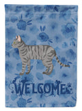 Dragon Li #3 Cat Welcome House Flag 28x40 Porch Sleeve Pole Decorative Outside Yard Banner Artwork Wall Hanging, Polyester