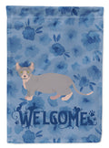 Dwelf #4 Cat Welcome House Flag 28x40 Porch Sleeve Pole Decorative Outside Yard Banner Artwork Wall Hanging, Polyester