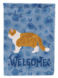 Exotic Shorthair #1 Cat Welcome House Flag 28x40 Porch Sleeve Pole Decorative Outside Yard Banner Artwork Wall Hanging, Polyester