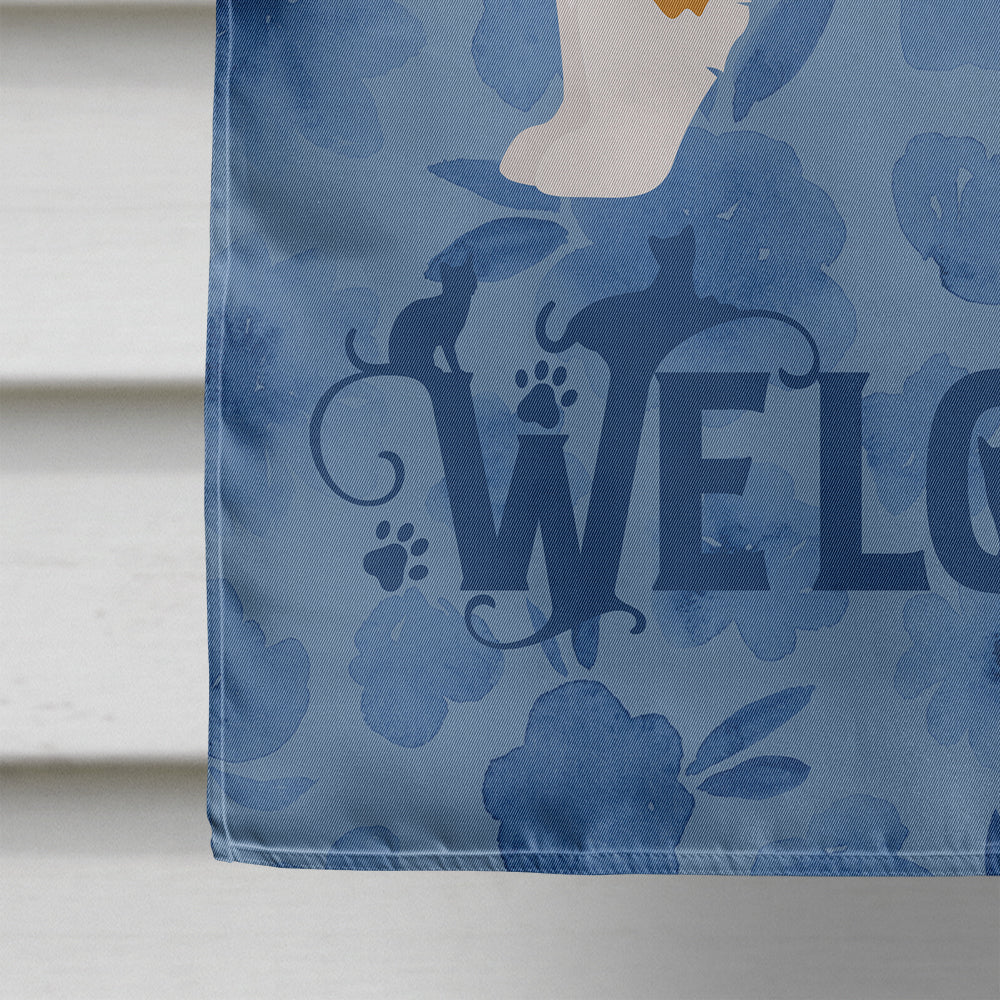 Exotic Shorthair #3 Cat Welcome House Flag 28x40 Porch Sleeve Pole Decorative Outside Yard Banner Artwork Wall Hanging, Polyester