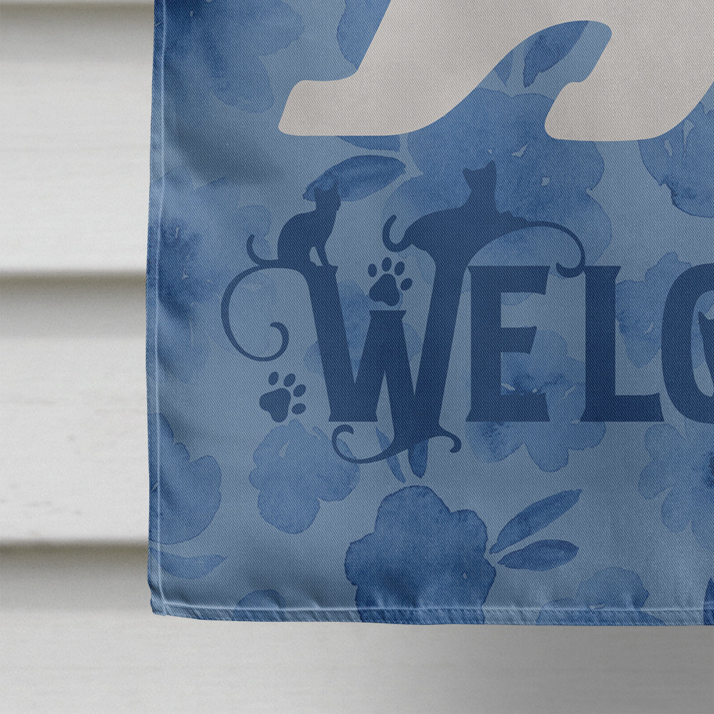 Exotic Shorthair #4 Cat Welcome House Flag 28x40 Porch Sleeve Pole Decorative Outside Yard Banner Artwork Wall Hanging, Polyester
