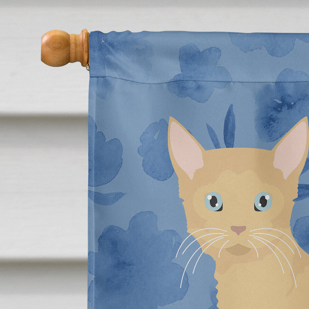 German Rex #2 Cat Welcome House Flag 28x40 Porch Sleeve Pole Decorative Outside Yard Banner Artwork Wall Hanging, Polyester