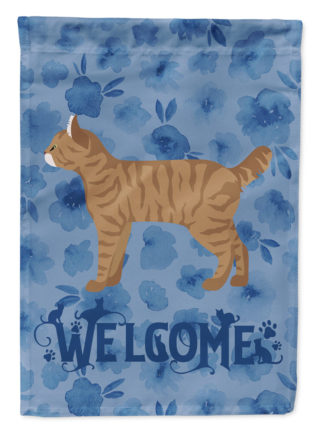 Highlander Lynx #1 Cat Welcome House Flag 28x40 Porch Sleeve Pole Decorative Outside Yard Banner Artwork Wall Hanging, Polyester