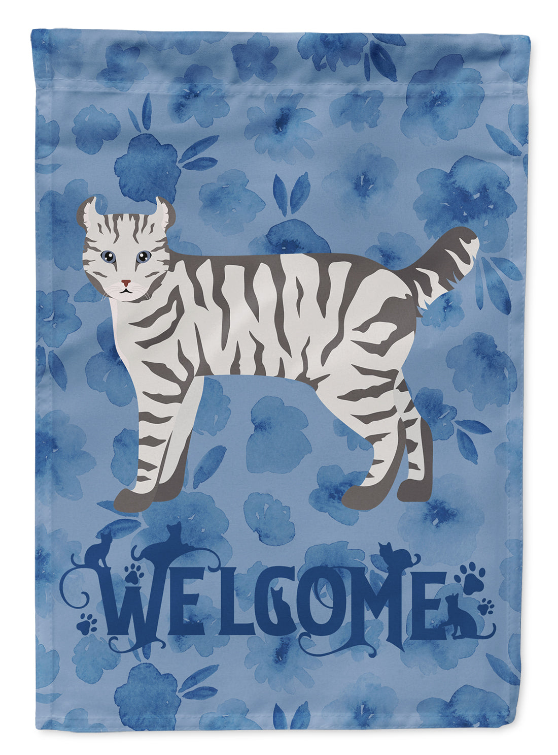 Highlander Lynx #2 Cat Welcome House Flag 28x40 Porch Sleeve Pole Decorative Outside Yard Banner Artwork Wall Hanging, Polyester