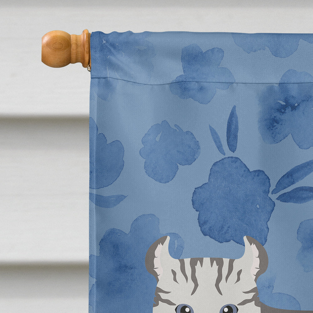 Highlander Lynx #2 Cat Welcome House Flag 28x40 Porch Sleeve Pole Decorative Outside Yard Banner Artwork Wall Hanging, Polyester