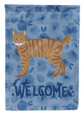 Highlander Lynx #3 Cat Welcome House Flag 28x40 Porch Sleeve Pole Decorative Outside Yard Banner Artwork Wall Hanging, Polyester