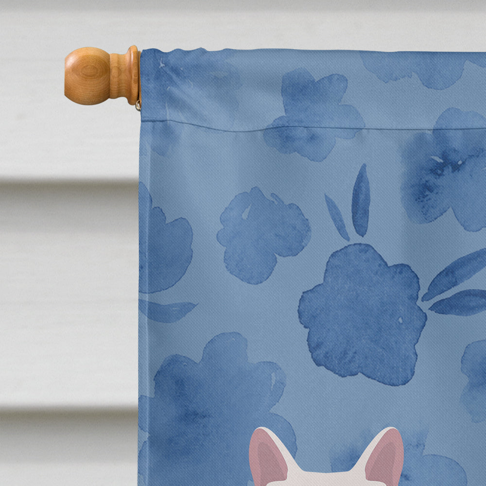 Khao Manee #1 Cat Welcome House Flag 28x40 Porch Sleeve Pole Decorative Outside Yard Banner Artwork Wall Hanging, Polyester