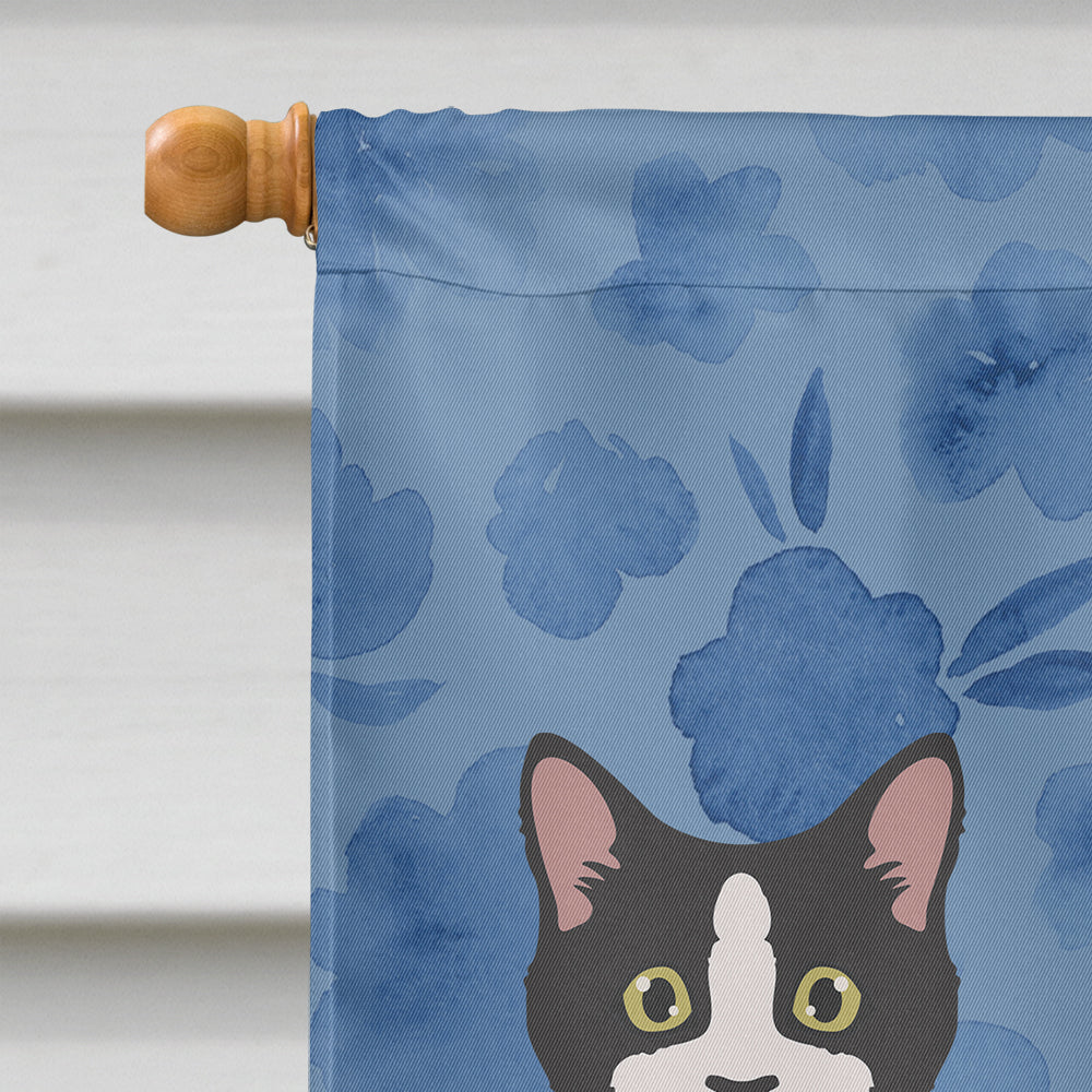 La Perm #1 Cat Welcome House Flag 28x40 Porch Sleeve Pole Decorative Outside Yard Banner Artwork Wall Hanging, Polyester