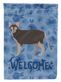 Lykoi #1 Cat Welcome House Flag 28x40 Porch Sleeve Pole Decorative Outside Yard Banner Artwork Wall Hanging, Polyester