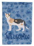 Malayan #1 Cat Welcome House Flag 28x40 Porch Sleeve Pole Decorative Outside Yard Banner Artwork Wall Hanging, Polyester