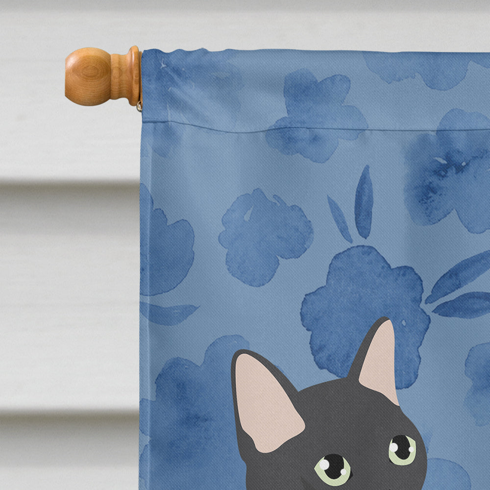 Malayan #2 Cat Welcome House Flag 28x40 Porch Sleeve Pole Decorative Outside Yard Banner Artwork Wall Hanging, Polyester