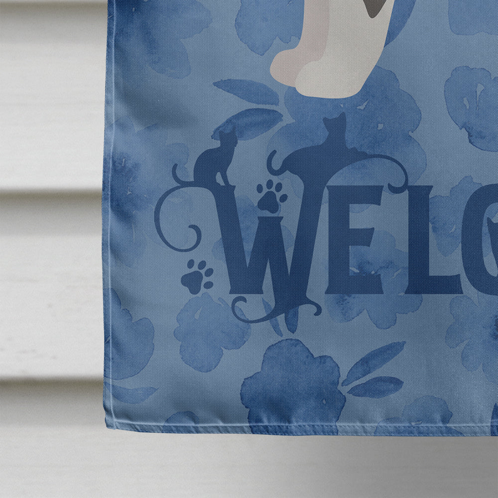Manx #1 Cat Welcome House Flag 28x40 Porch Sleeve Pole Decorative Outside Yard Banner Artwork Wall Hanging, Polyester