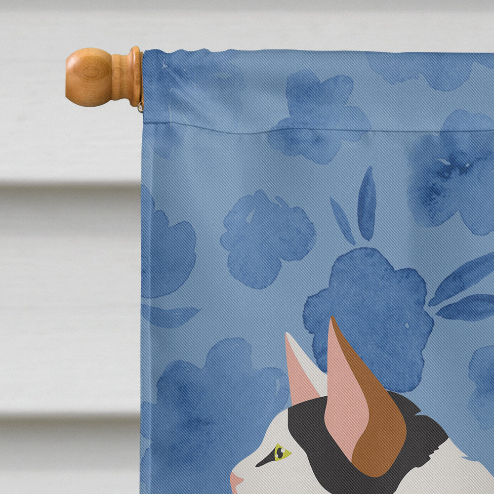 Manx #3 Cat Welcome House Flag 28x40 Porch Sleeve Pole Decorative Outside Yard Banner Artwork Wall Hanging, Polyester