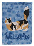Munchkin #3 Cat Welcome House Flag 28x40 Porch Sleeve Pole Decorative Outside Yard Banner Artwork Wall Hanging, Polyester