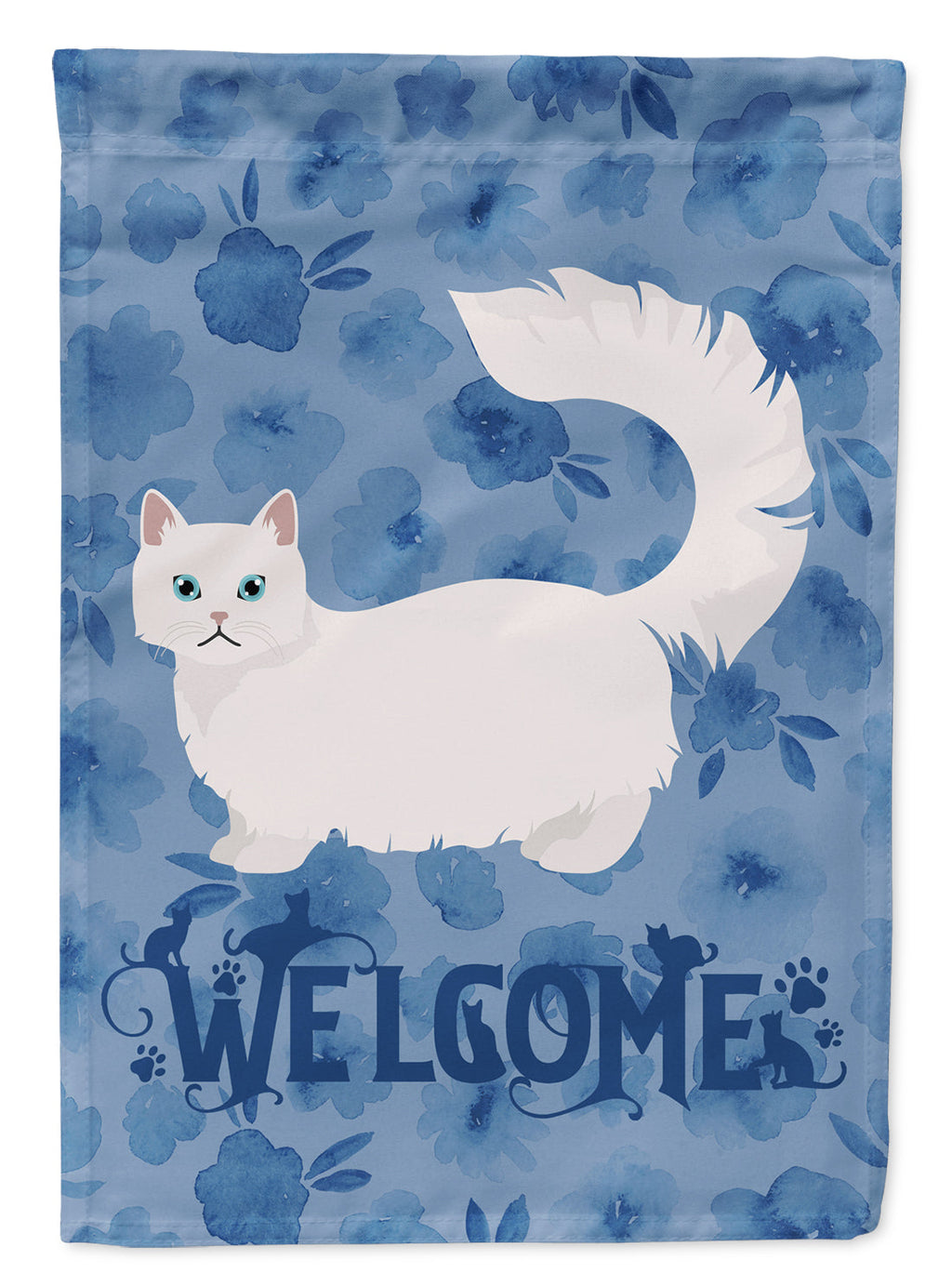 Napoleon #1 Cat Welcome House Flag 28x40 Porch Sleeve Pole Decorative Outside Yard Banner Artwork Wall Hanging, Polyester