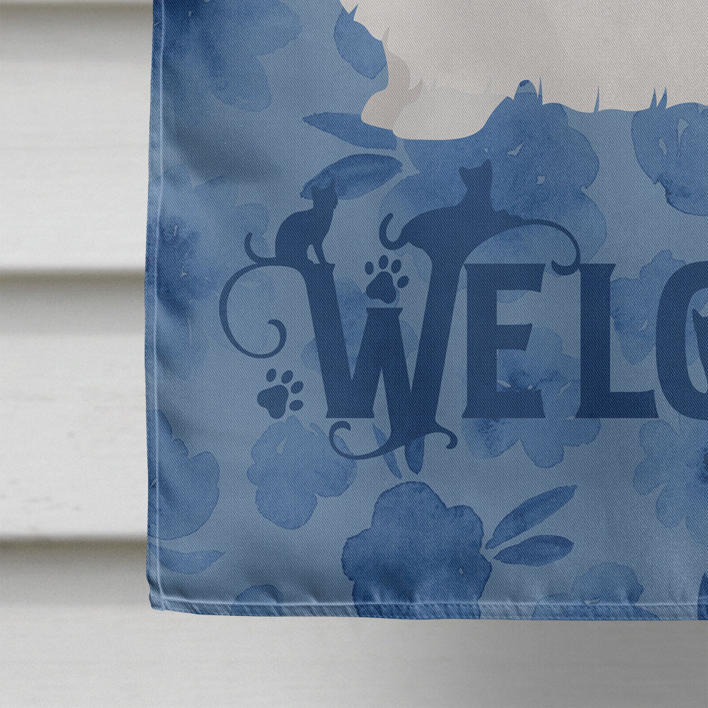 Napoleon #1 Cat Welcome House Flag 28x40 Porch Sleeve Pole Decorative Outside Yard Banner Artwork Wall Hanging, Polyester
