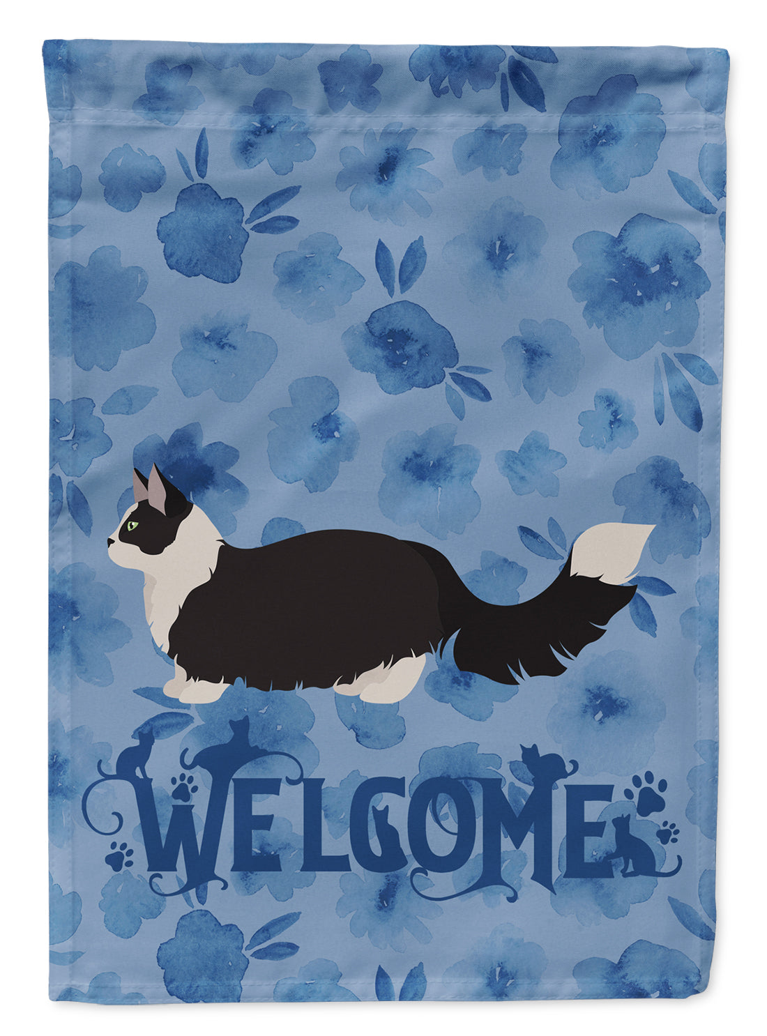 Napoleon #2 Cat Welcome House Flag 28x40 Porch Sleeve Pole Decorative Outside Yard Banner Artwork Wall Hanging, Polyester
