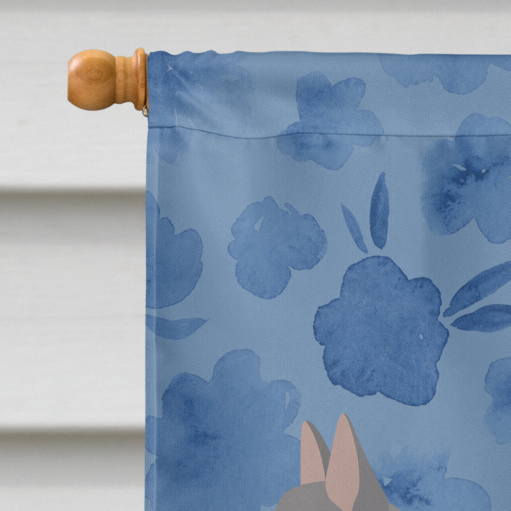 Nebelung #2 Cat Welcome House Flag 28x40 Porch Sleeve Pole Decorative Outside Yard Banner Artwork Wall Hanging, Polyester