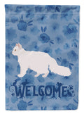 Oregon Rex #2 Cat Welcome House Flag 28x40 Porch Sleeve Pole Decorative Outside Yard Banner Artwork Wall Hanging, Polyester
