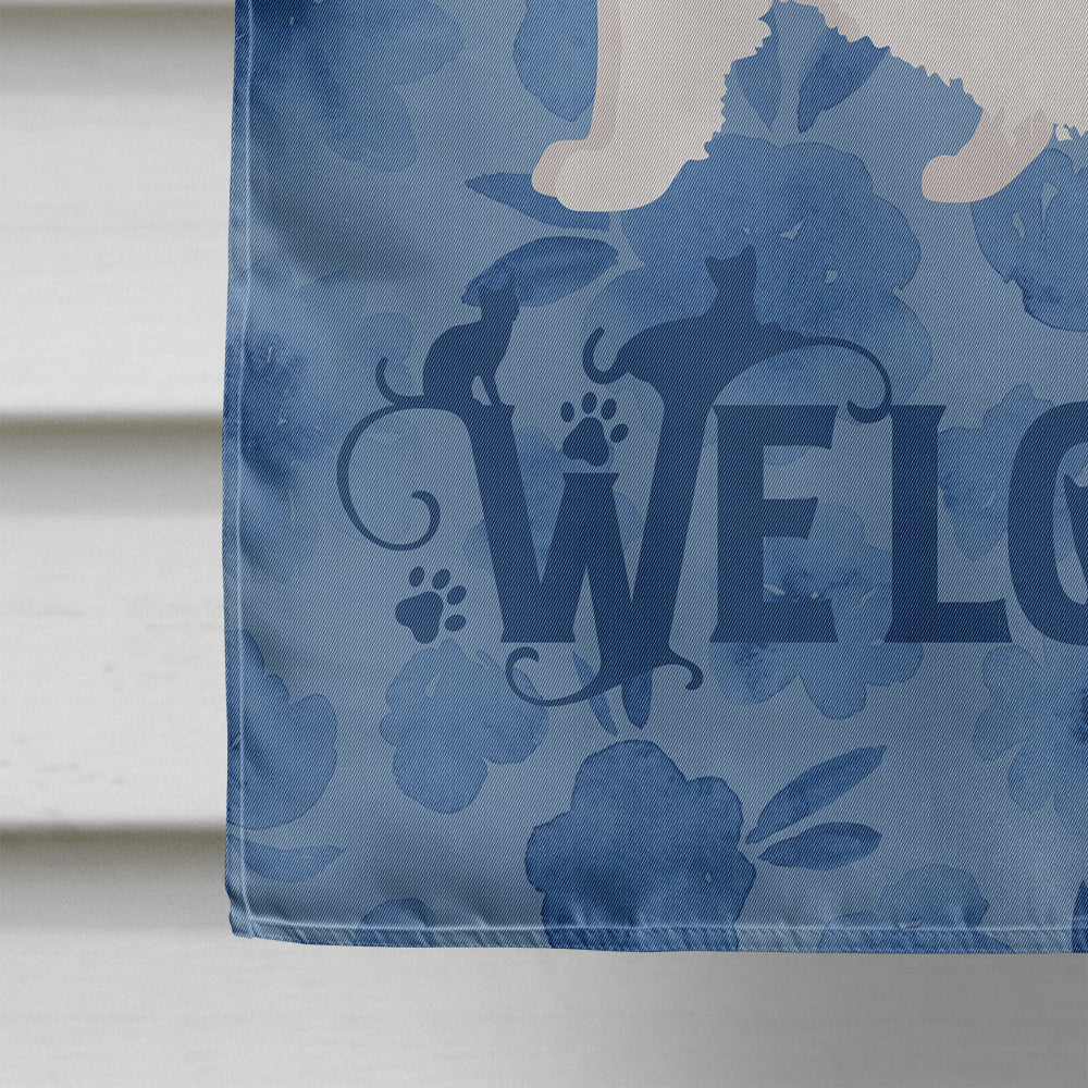 Oregon Rex #2 Cat Welcome House Flag 28x40 Porch Sleeve Pole Decorative Outside Yard Banner Artwork Wall Hanging, Polyester