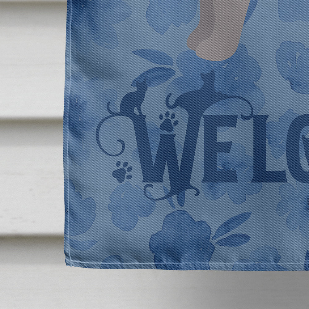 Owyhee Bob #1 Cat Welcome House Flag 28x40 Porch Sleeve Pole Decorative Outside Yard Banner Artwork Wall Hanging, Polyester