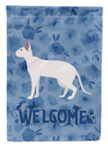 Peterbald #1 Cat Welcome House Flag 28x40 Porch Sleeve Pole Decorative Outside Yard Banner Artwork Wall Hanging, Polyester