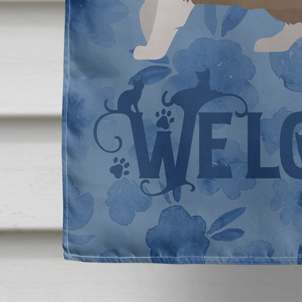 Ragdoll #1 Cat Welcome House Flag 28x40 Porch Sleeve Pole Decorative Outside Yard Banner Artwork Wall Hanging, Polyester