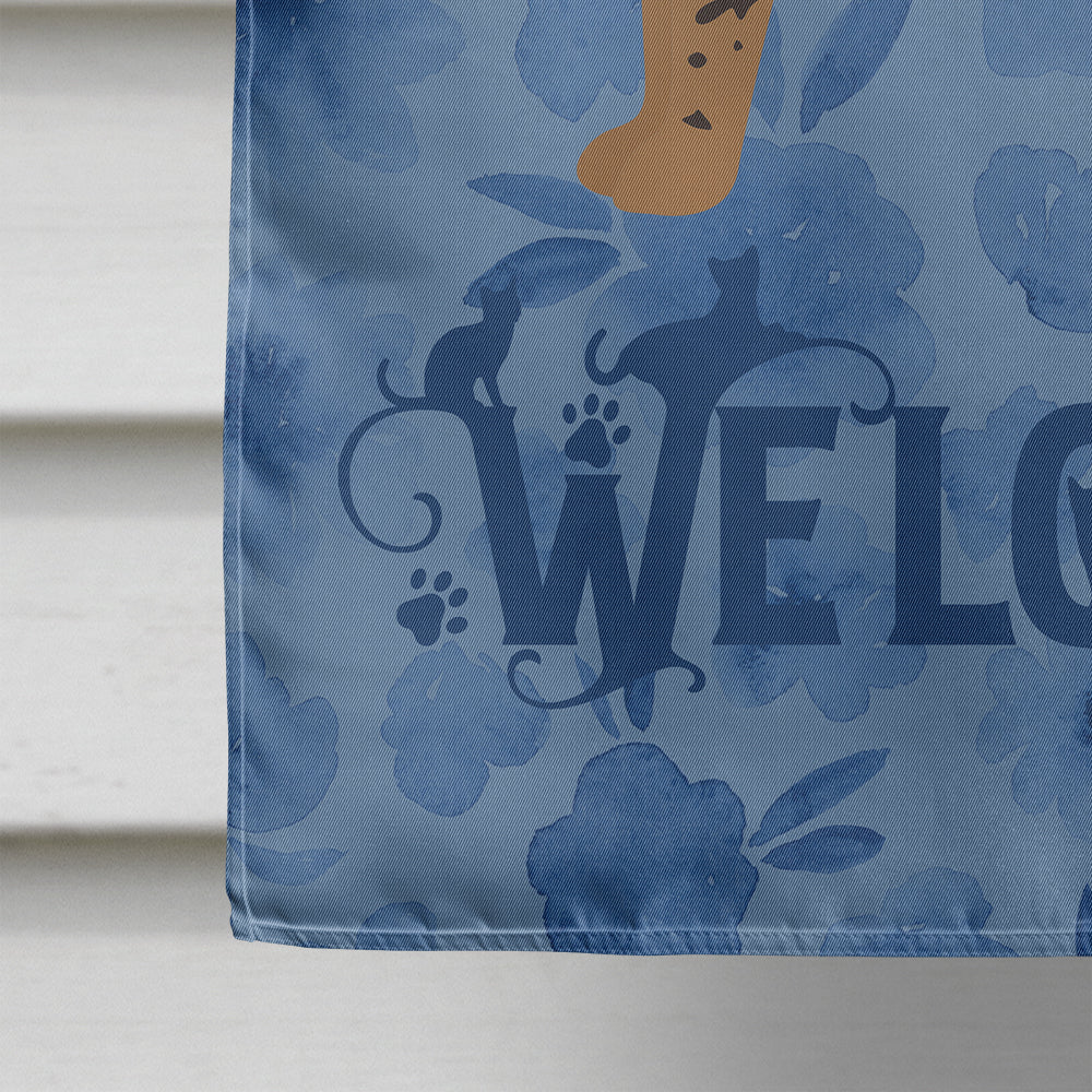 Savannah #1 Cat Welcome House Flag 28x40 Porch Sleeve Pole Decorative Outside Yard Banner Artwork Wall Hanging, Polyester