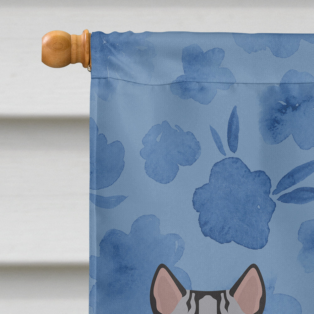 Scottish Straight Cat Welcome House Flag 28x40 Porch Sleeve Pole Decorative Outside Yard Banner Artwork Wall Hanging, Polyester