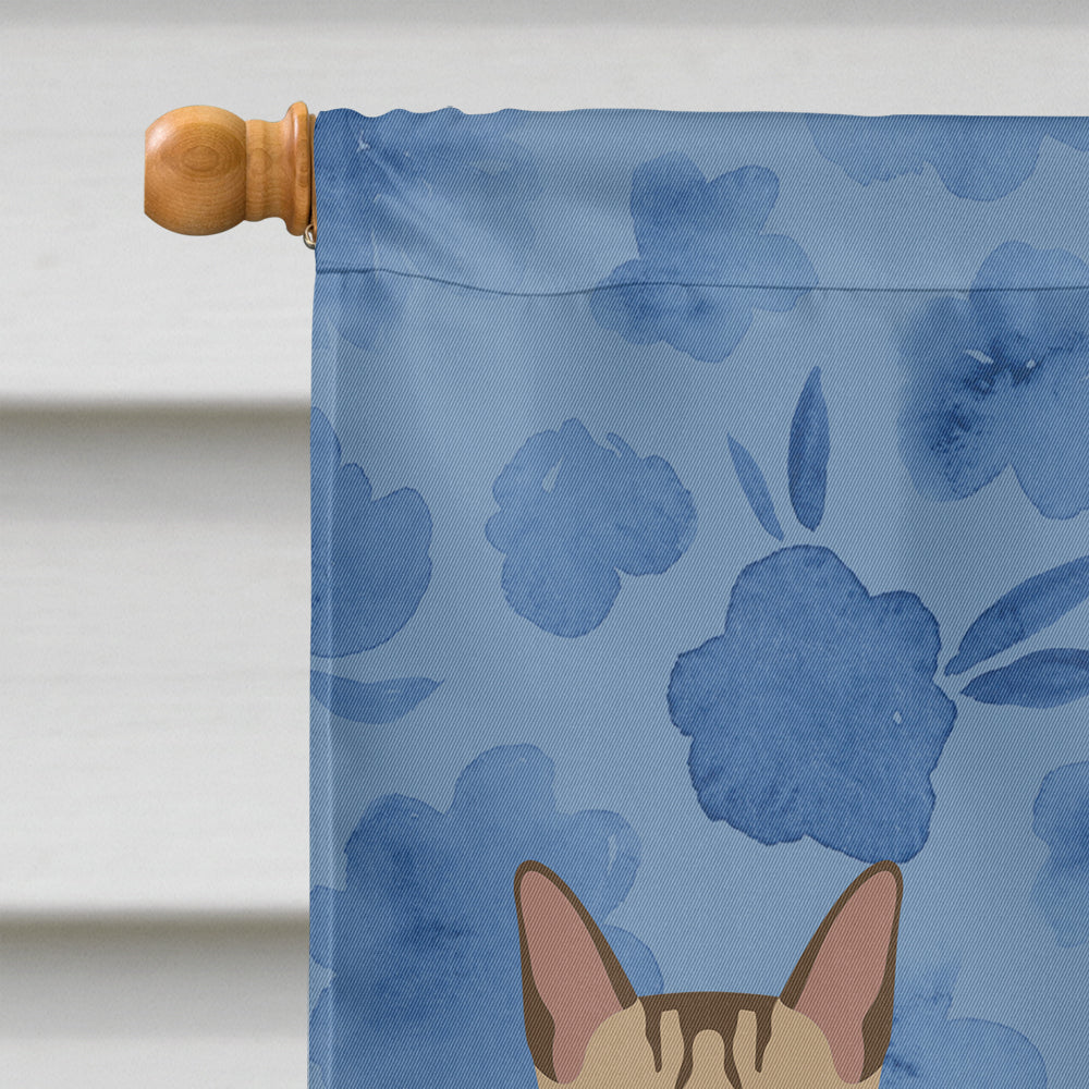 Sokoke Cat Welcome House Flag 28x40 Porch Sleeve Pole Decorative Outside Yard Banner Artwork Wall Hanging, Polyester