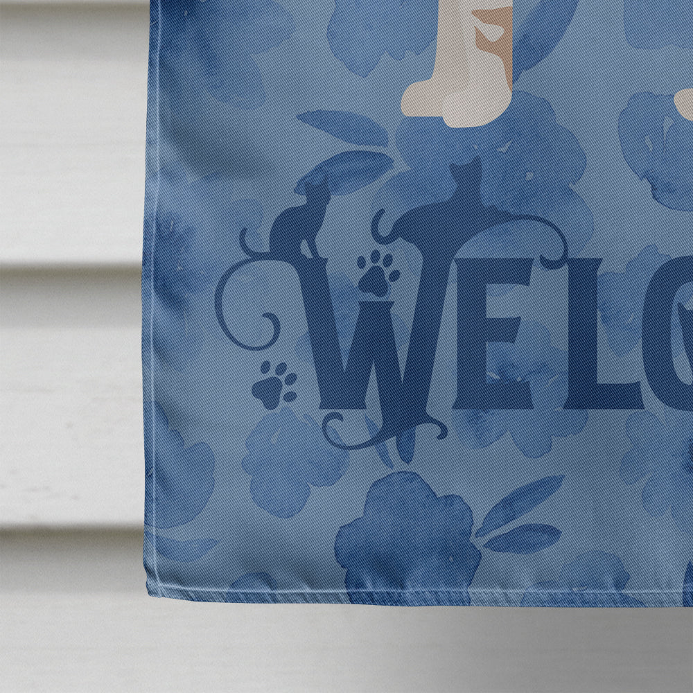 Sokoke #2 Cat Welcome House Flag 28x40 Porch Sleeve Pole Decorative Outside Yard Banner Artwork Wall Hanging, Polyester