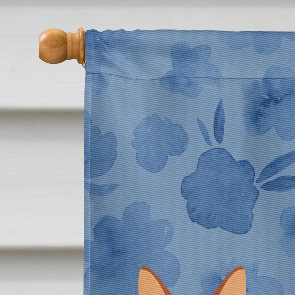 Somali Cat Welcome House Flag 28x40 Porch Sleeve Pole Decorative Outside Yard Banner Artwork Wall Hanging, Polyester
