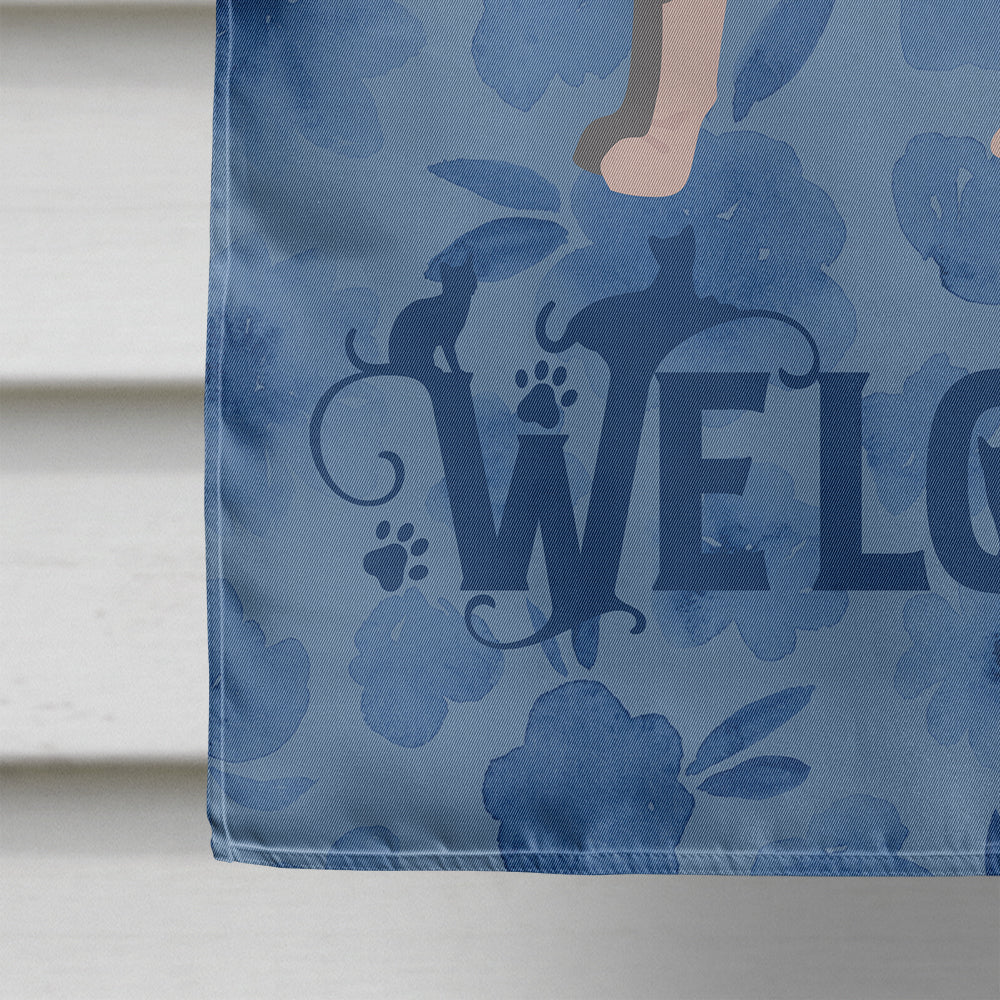 Sphynx #2 Cat Welcome House Flag 28x40 Porch Sleeve Pole Decorative Outside Yard Banner Artwork Wall Hanging, Polyester