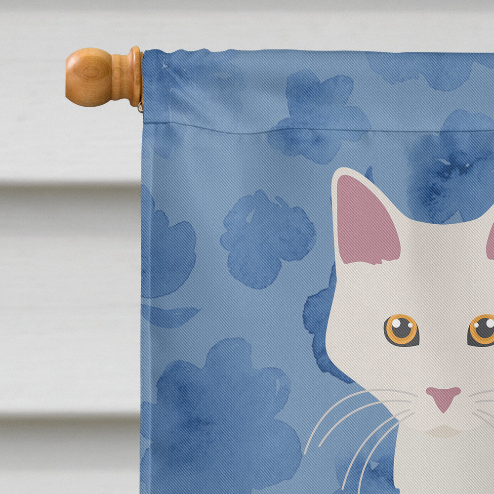 Aphrodite Giant Cat Welcome House Flag 28x40 Porch Sleeve Pole Decorative Outside Yard Banner Artwork Wall Hanging, Polyester