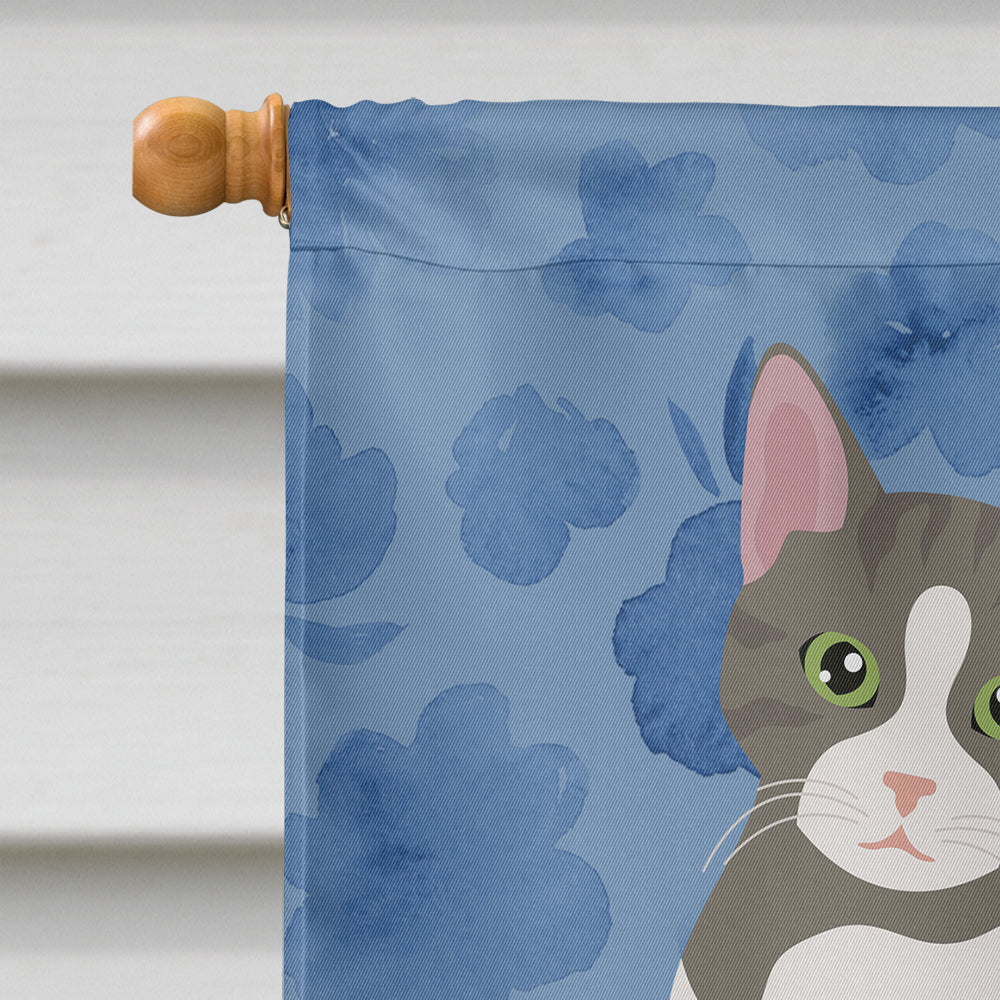 Brazilian Shorthair Cat Welcome House Flag 28x40 Porch Sleeve Pole Decorative Outside Yard Banner Artwork Wall Hanging, Polyester