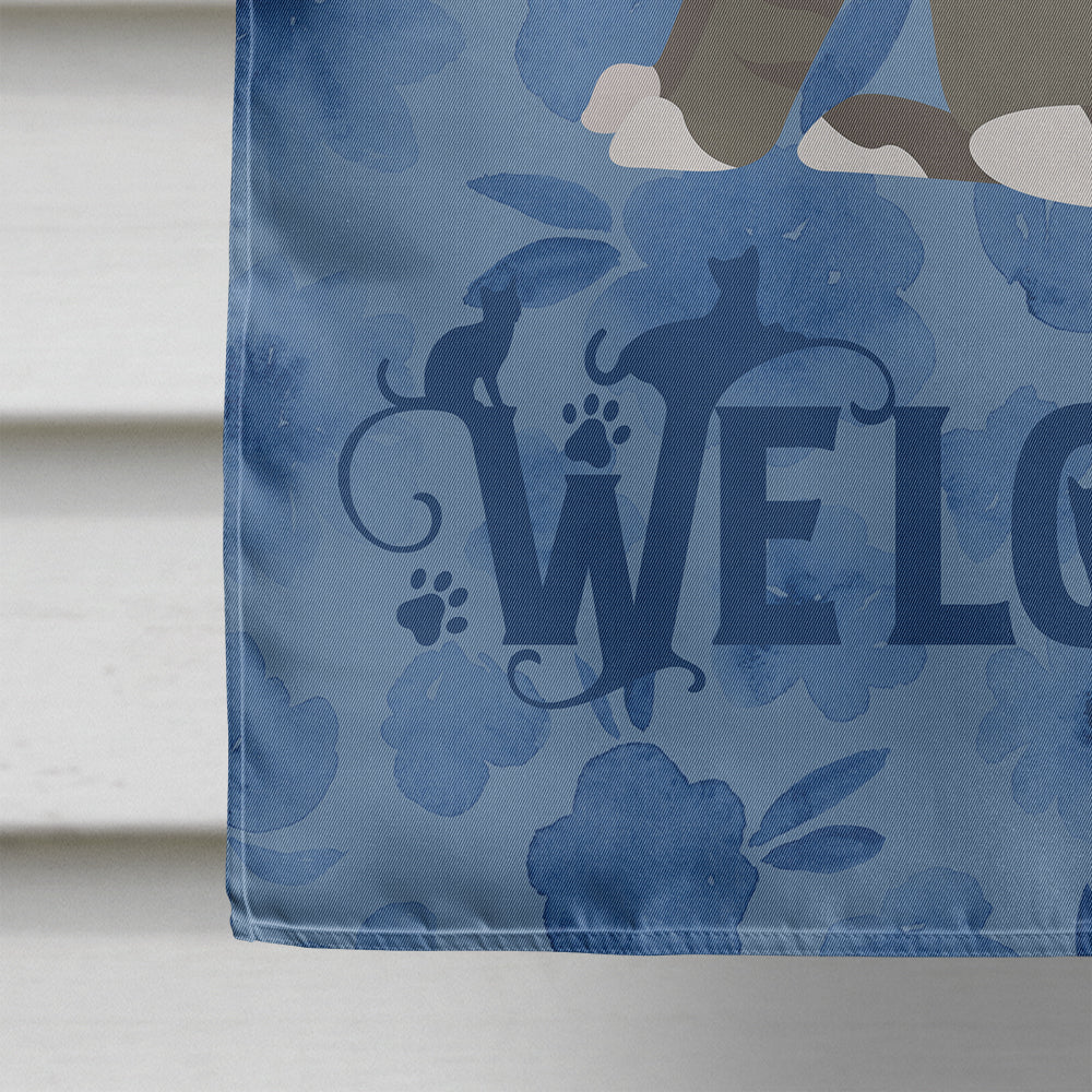 Brazilian Shorthair Cat Welcome House Flag 28x40 Porch Sleeve Pole Decorative Outside Yard Banner Artwork Wall Hanging, Polyester