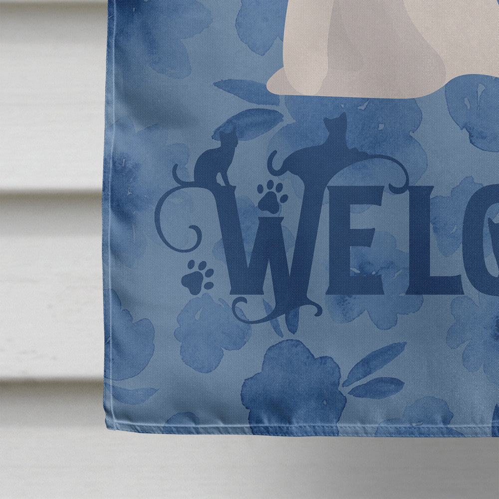 Burmilla #1 Cat Welcome House Flag 28x40 Porch Sleeve Pole Decorative Outside Yard Banner Artwork Wall Hanging, Polyester