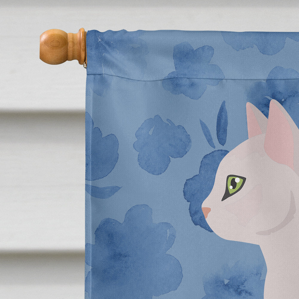 Burmilla #2 Cat Welcome House Flag 28x40 Porch Sleeve Pole Decorative Outside Yard Banner Artwork Wall Hanging, Polyester