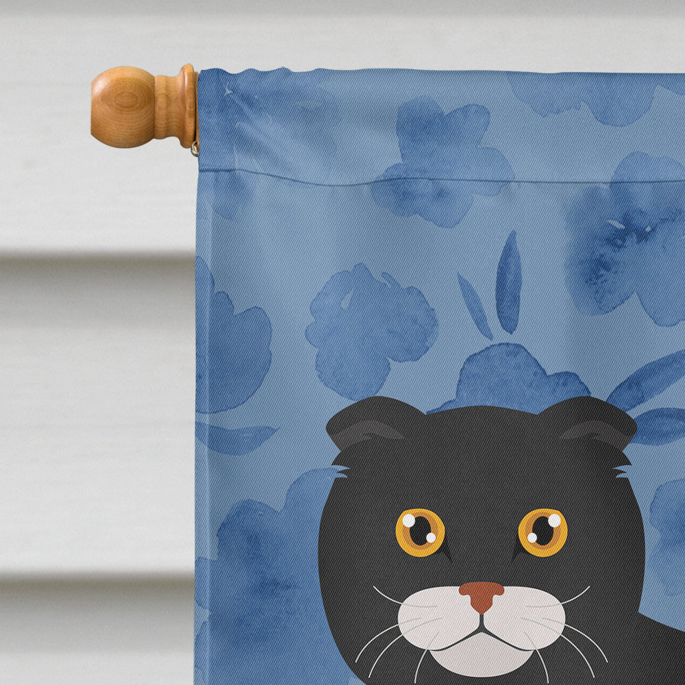 Foldex Exotic Fold #2 Cat Welcome House Flag 28x40 Porch Sleeve Pole Decorative Outside Yard Banner Artwork Wall Hanging, Polyester