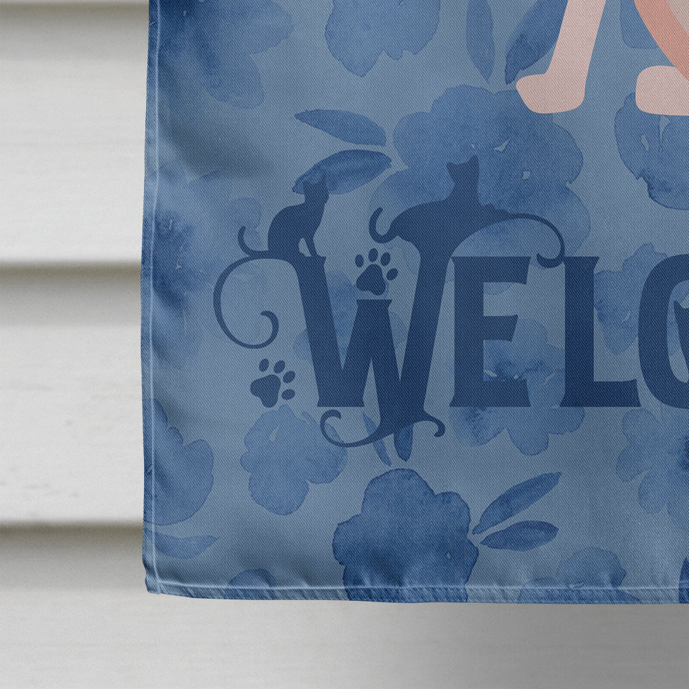 Sphynx #2 Cat Welcome House Flag 28x40 Porch Sleeve Pole Decorative Outside Yard Banner Artwork Wall Hanging, Polyester