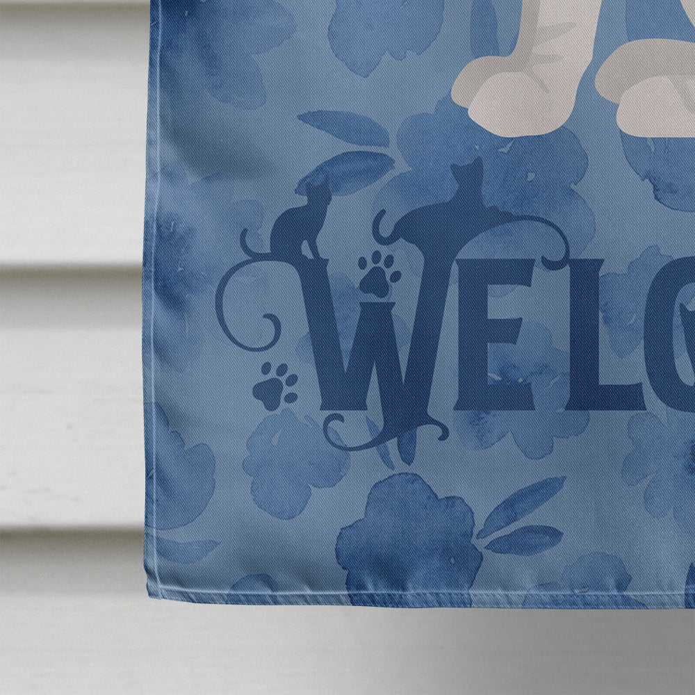 Sphynx #3 Cat Welcome House Flag 28x40 Porch Sleeve Pole Decorative Outside Yard Banner Artwork Wall Hanging, Polyester