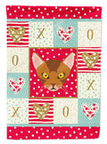 Abyssinian Cat Love House Flag 28x40 Porch Sleeve Pole Decorative Outside Yard Banner Artwork Wall Hanging, Polyester