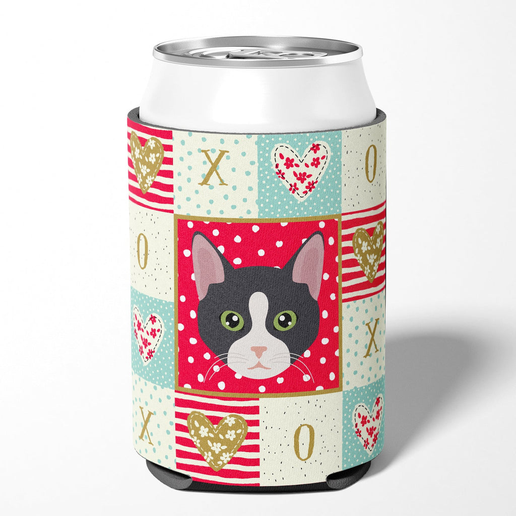 American Polydactyl Cat Love Can or Bottle Hugger Cooler Sleeve for Standard 12 oz Cans, Insulated Foam Beer & Soda Can Hugger Reusable