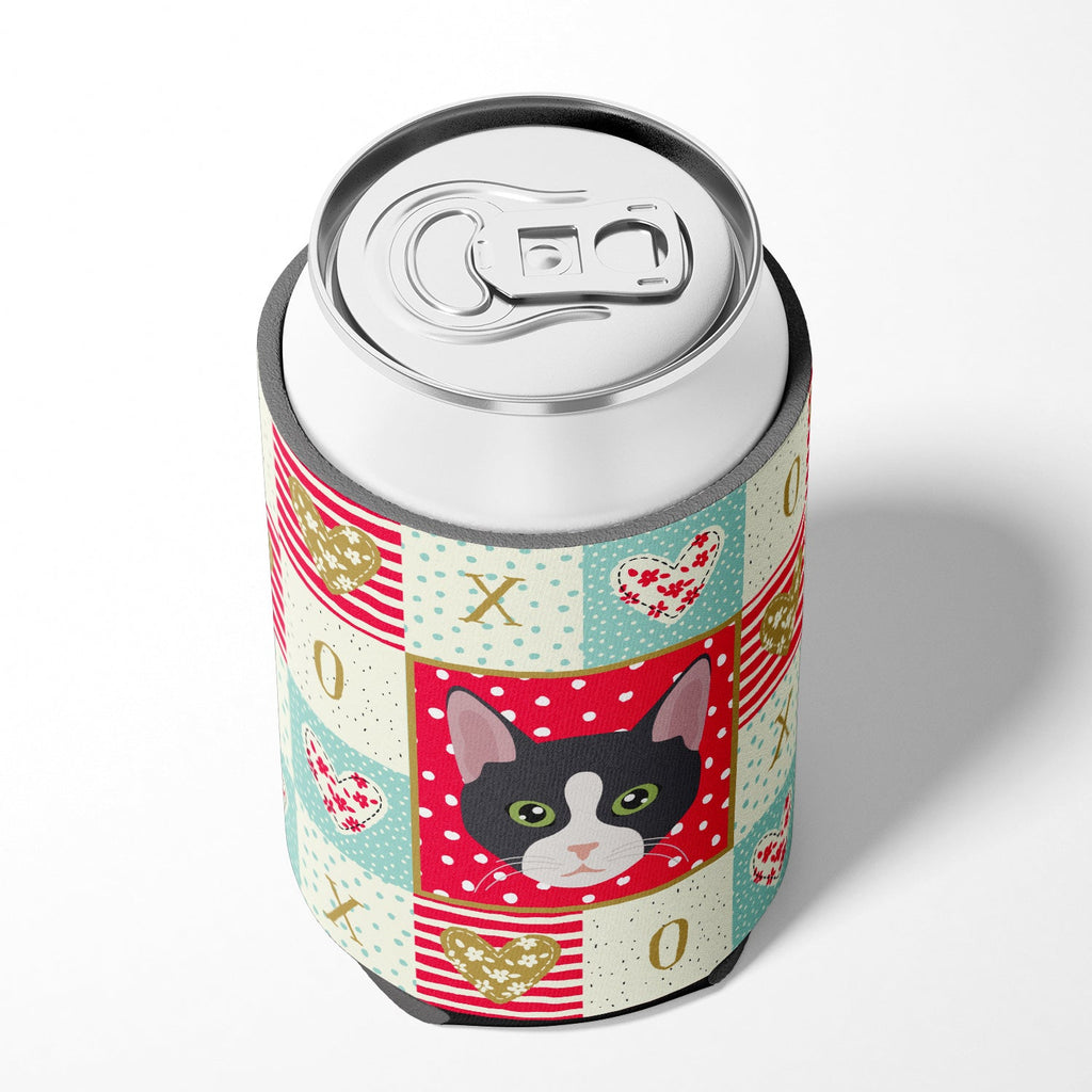 American Polydactyl Cat Love Can or Bottle Hugger Cooler Sleeve for Standard 12 oz Cans, Insulated Foam Beer & Soda Can Hugger Reusable