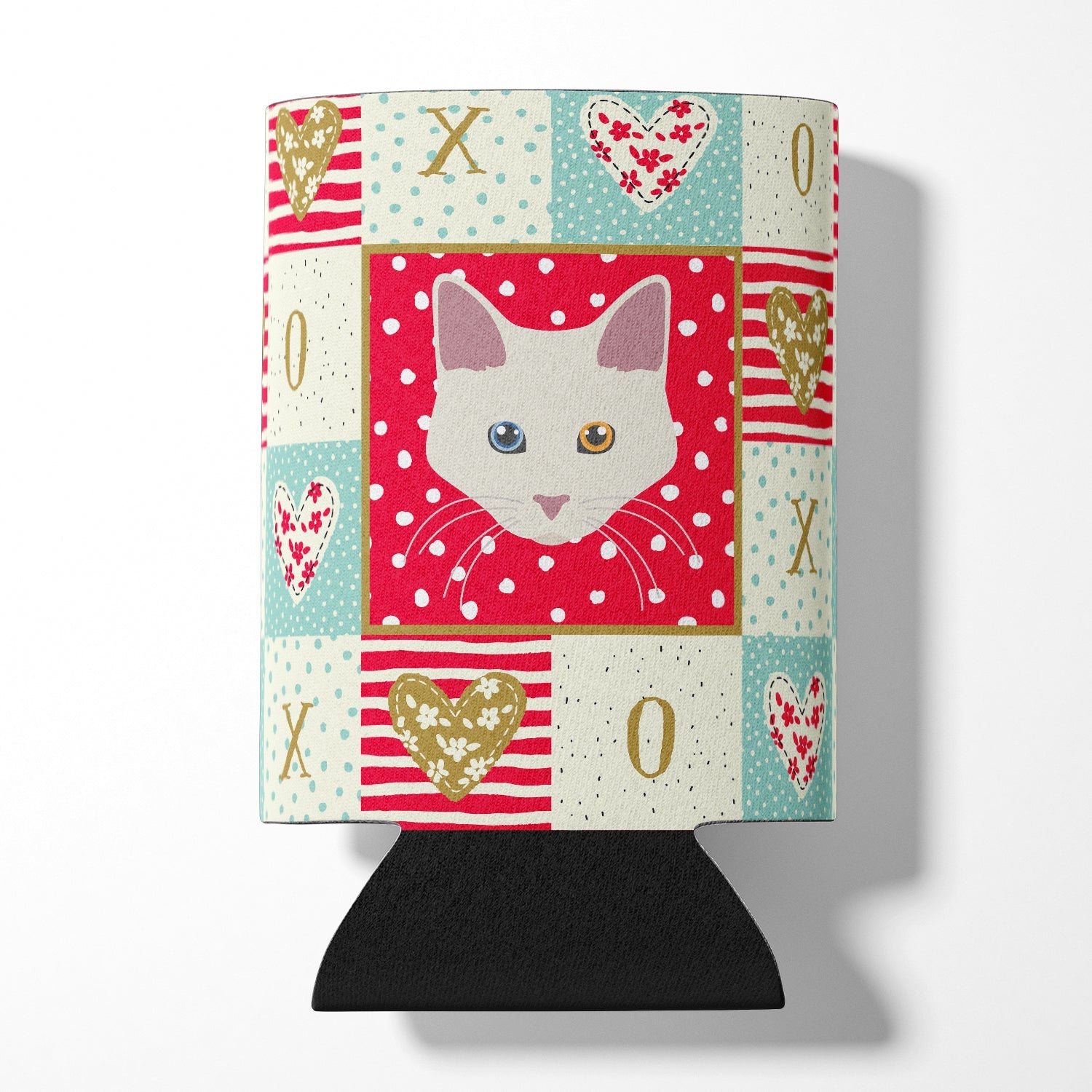 Aphrodite Giant Cat Love Can or Bottle Hugger Cooler Sleeve for Standard 12 oz Cans, Insulated Foam Beer & Soda Can Hugger Reusable