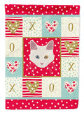 Aphrodite Giant Cat Love House Flag 28x40 Porch Sleeve Pole Decorative Outside Yard Banner Artwork Wall Hanging, Polyester