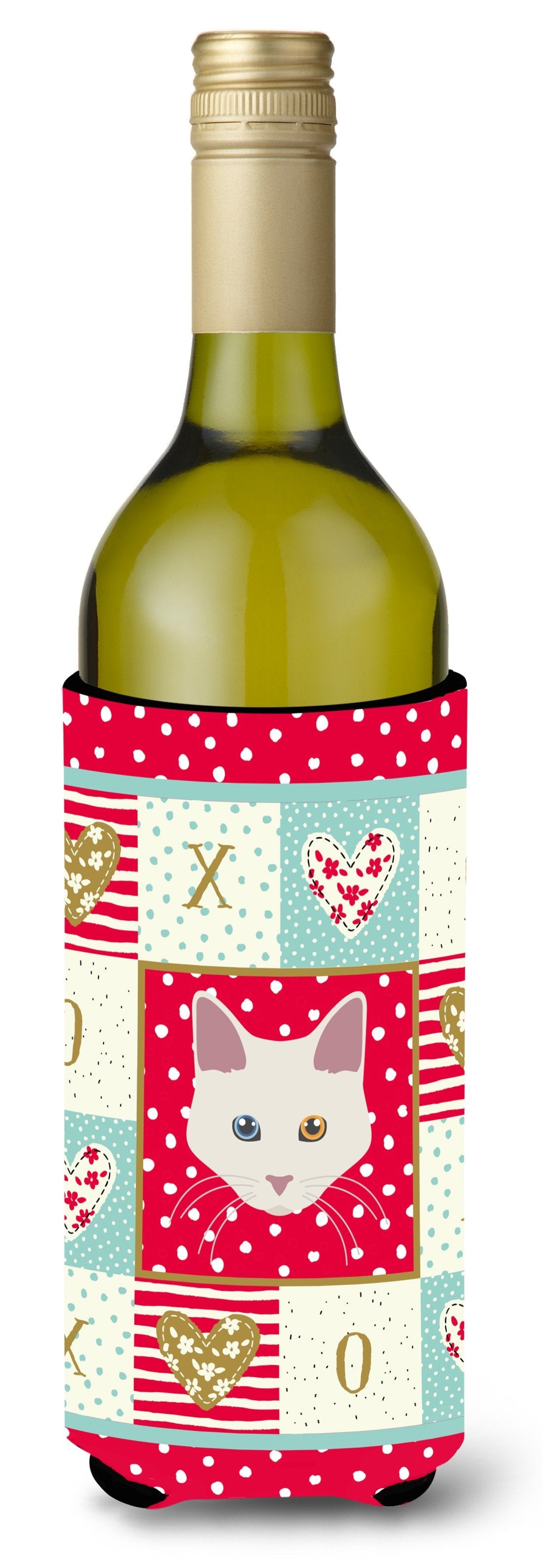 Aphrodite Giant Cat Love Wine Bottle Hugger Gift Sleeve for Standard 750 ml Bottles, Insulated Reusable Also Fits Mini Shot & Pint Bottles