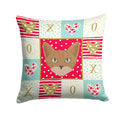 Australian Mist Cat Love Decorative Throw Pillow 14x14 Indoor Outdoor Accent Cushion, Fabric Cover with Insert for Sofa, Bed, Porch & Living Room